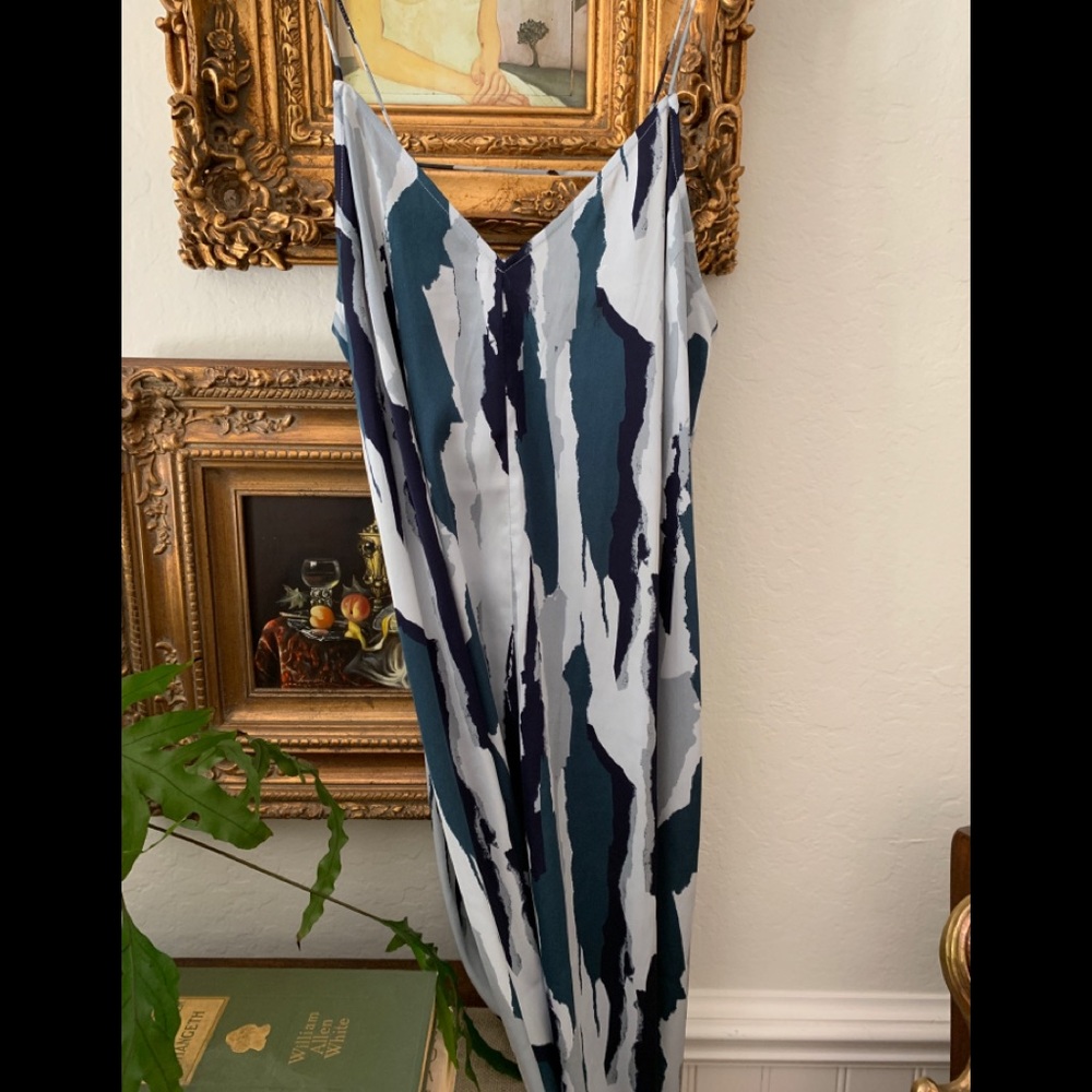 Silk Backless Slip Dress